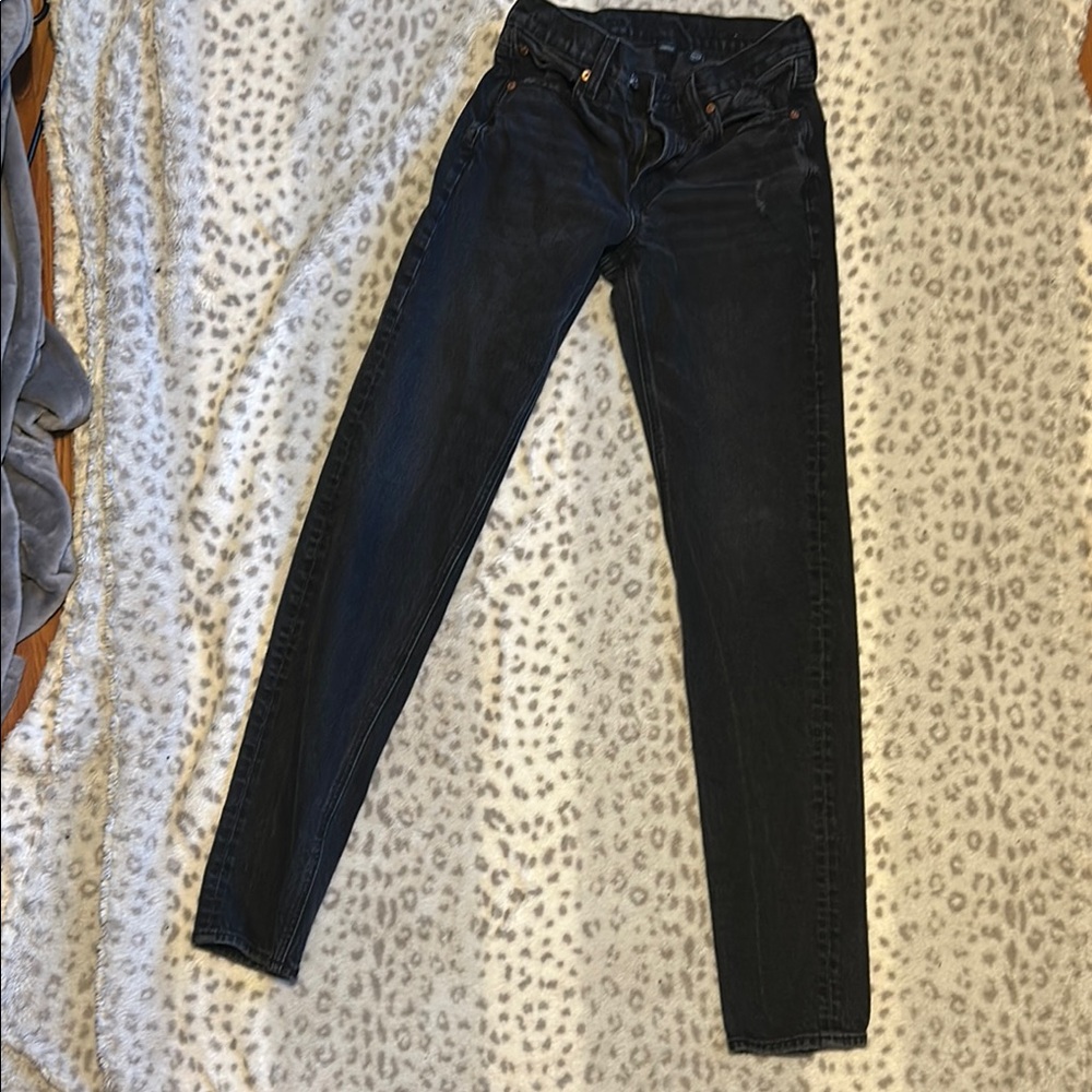 American Eagle Outfitters Black Skinny Jeans Sleek Fit